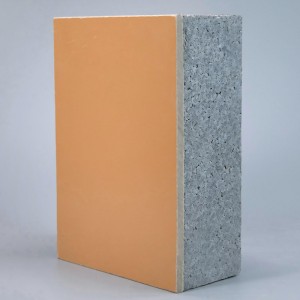 8MM Exterior Solid Color Paint 50mm Rock Wool EPS GEPS XPS Inorganic Core Thermal Insulation Composite Sandwich Panel