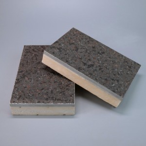 12MM Stone Imitation Multi-color Coated 50mm Rock Wool EPS GEPS XPS Inorganic Core Insulated Integrated Sandwich Panel