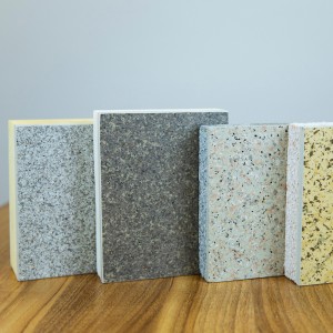 6MM Stone-like Coated Finish 50mm Rock Wool EPS GEPS XPS Inorganic Core Thermal Insulation Composite Sandwich Panel