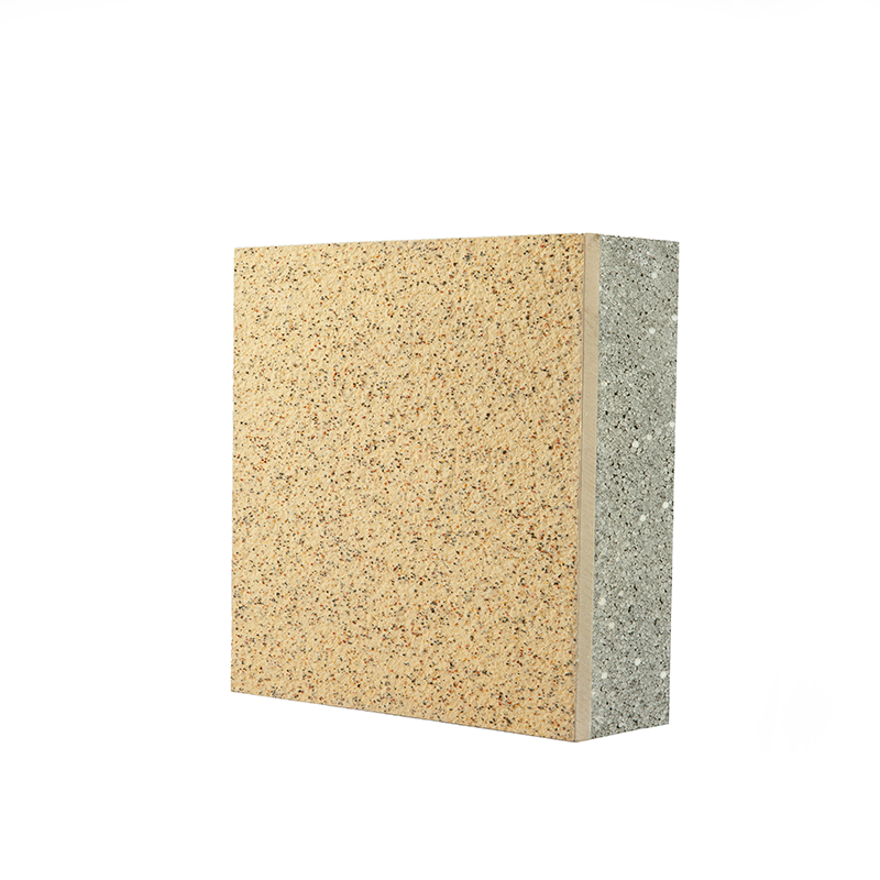 6MM 8MM Natural Stone Granite Texture Coated Board 50mm Rock Wool EPS GEPS XPS Inorganic Core Insulated Composite Panel Featured Image